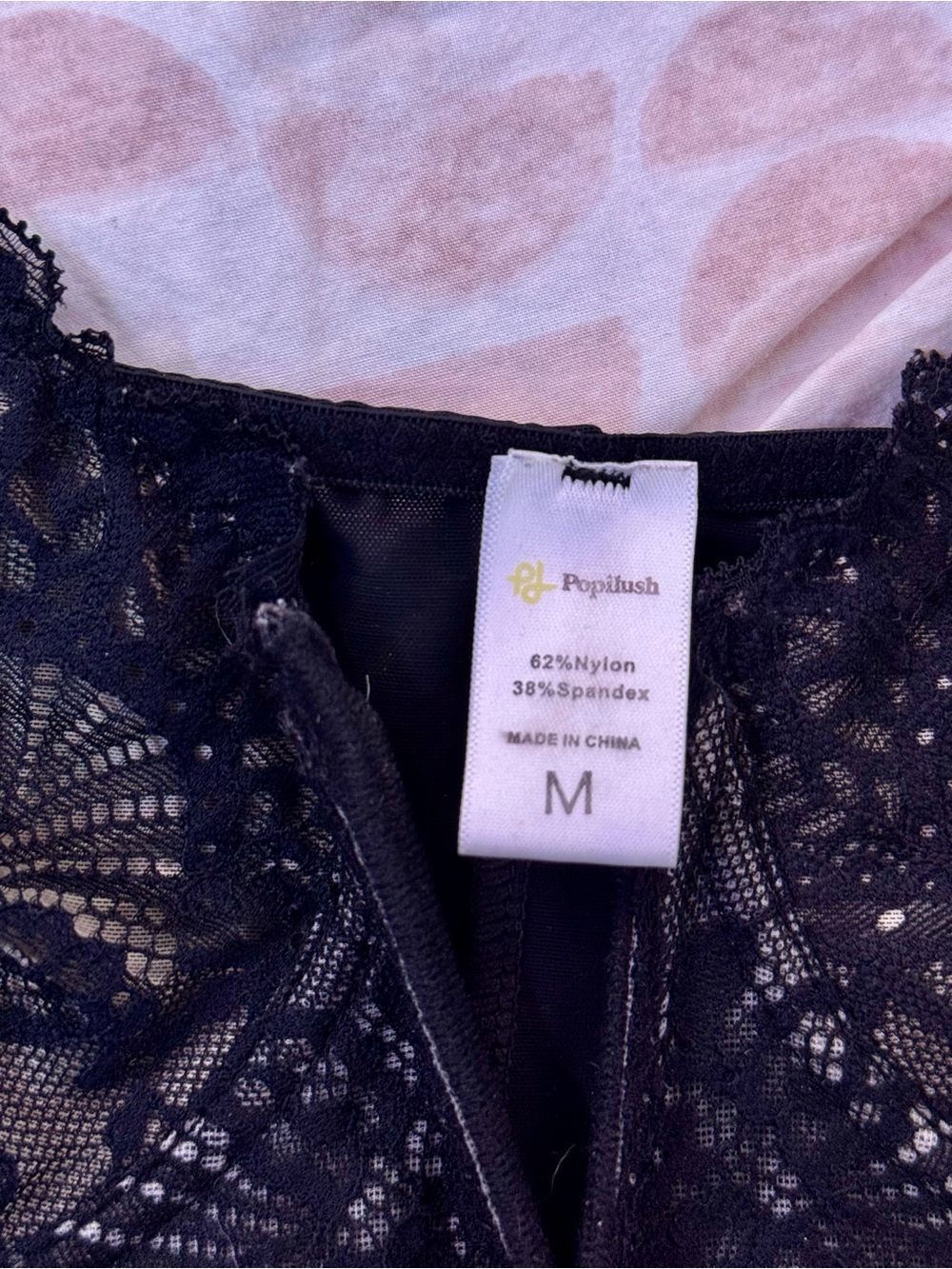 Popilush Lace Deep V-Neck Mid-Thigh Shapewear Size M - Picture 5 of 6